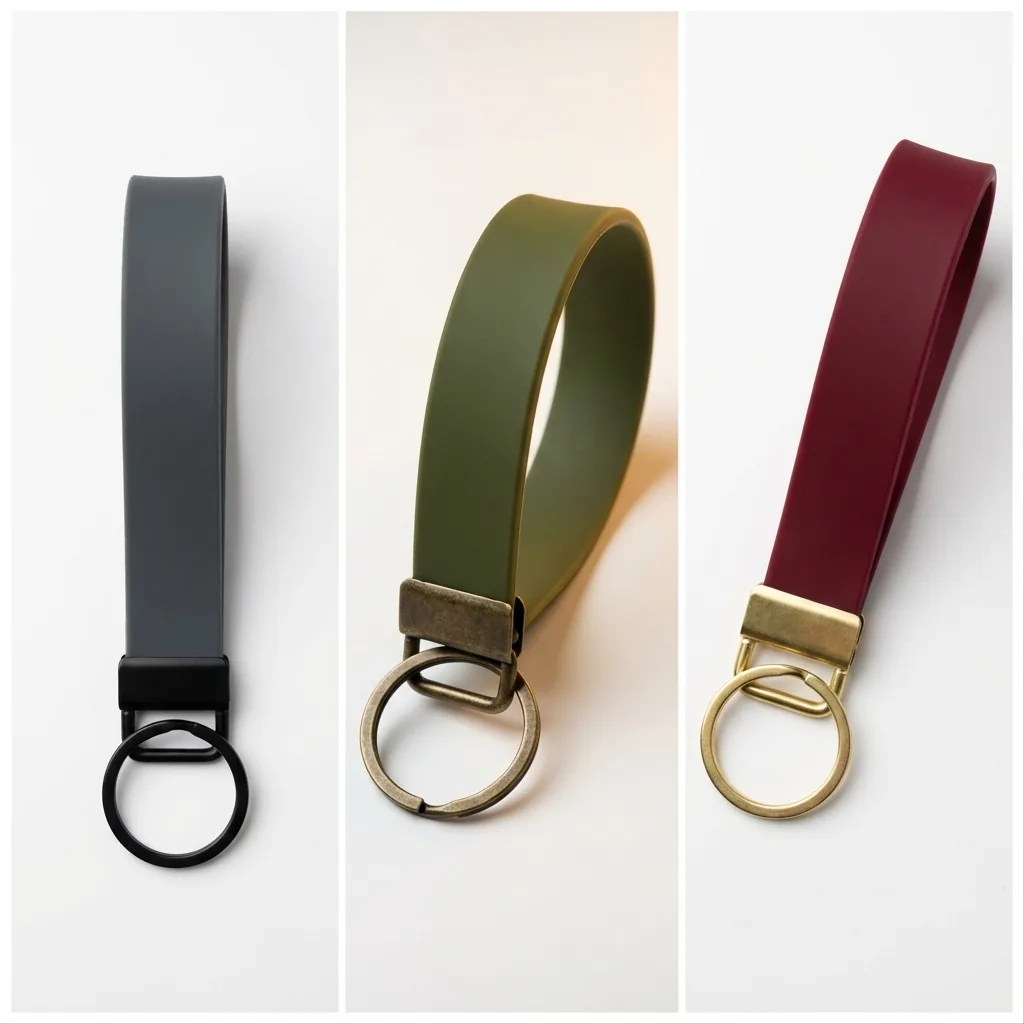 Everyday Carry Silicone Wrist Strap with Key Ring