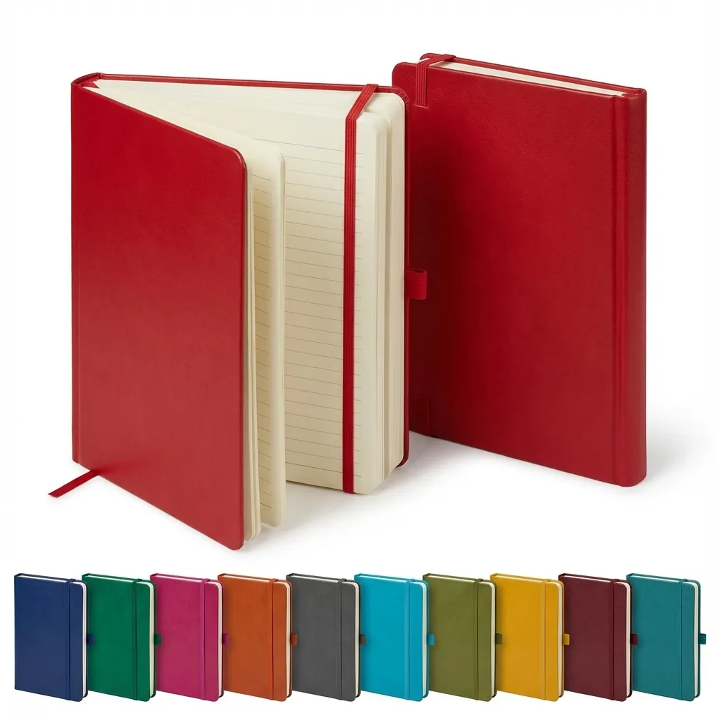 The Artisan's Canvas: Premium A5 Journal with Cream Paper & Pen Loop