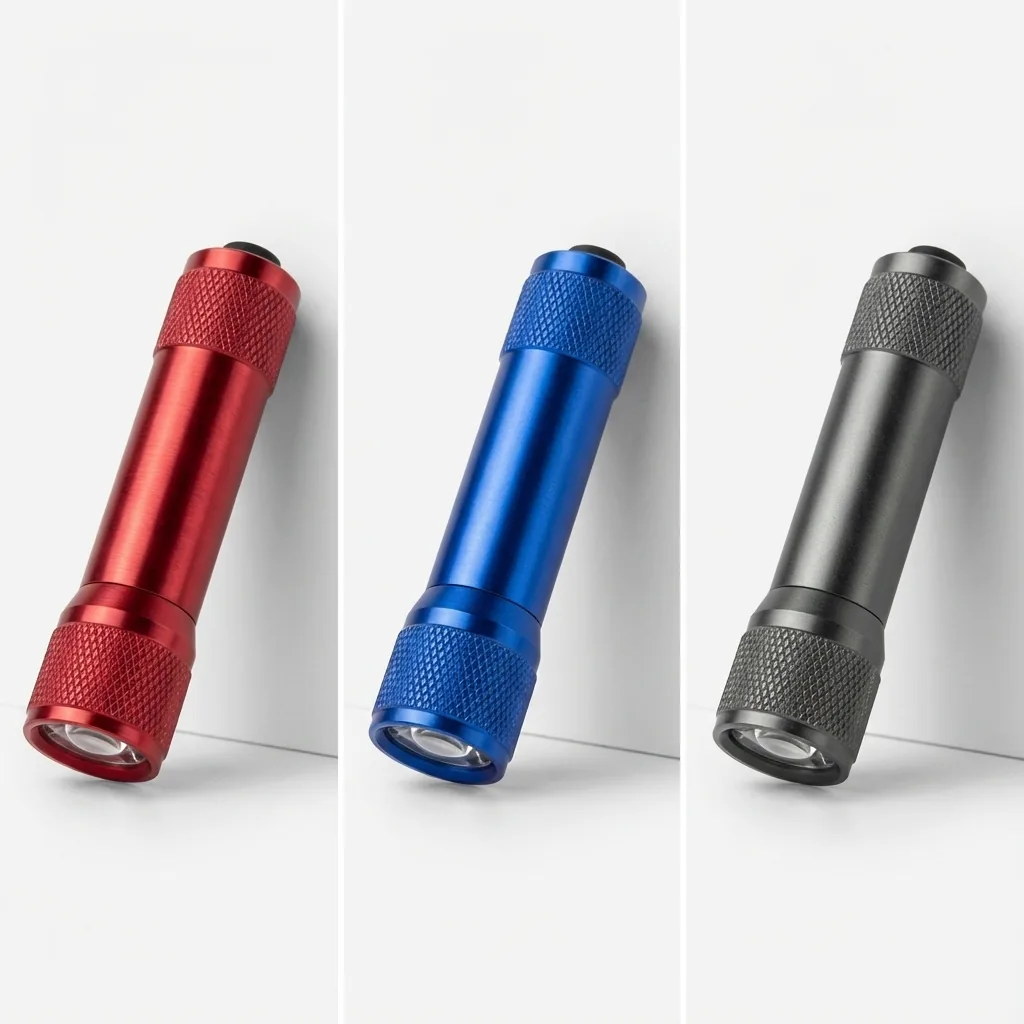Compact 3-LED Keychain Illuminator in Durable Aluminum
