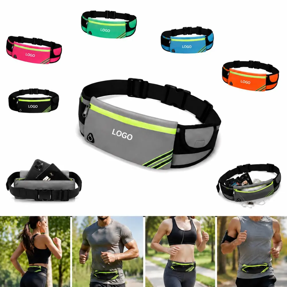 Water-Resistant Running Belt Waist Pack with Adjustable Fit