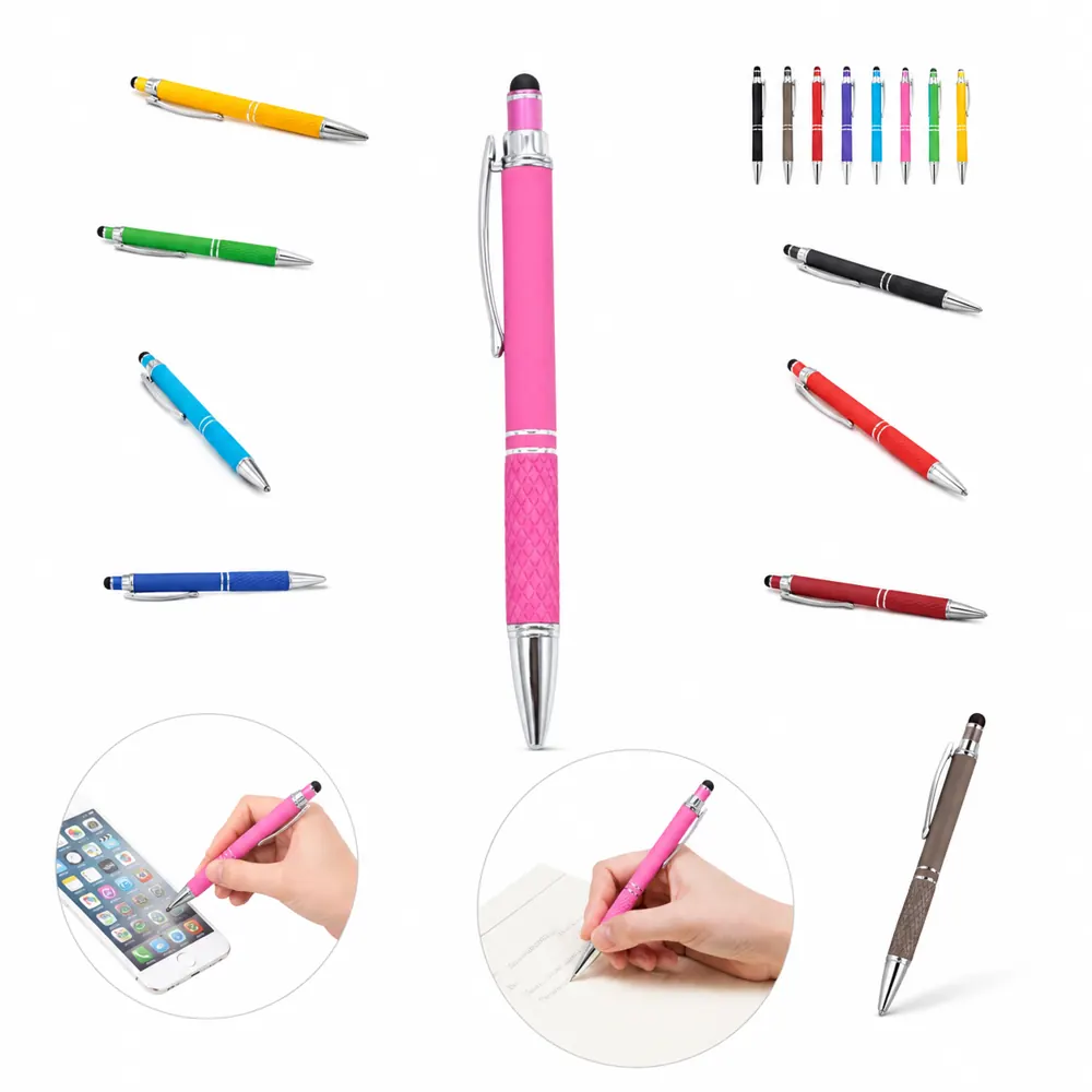 2-in-1 Stylus Ballpoint Pen for Tablets & Paper, Soft Touch 2