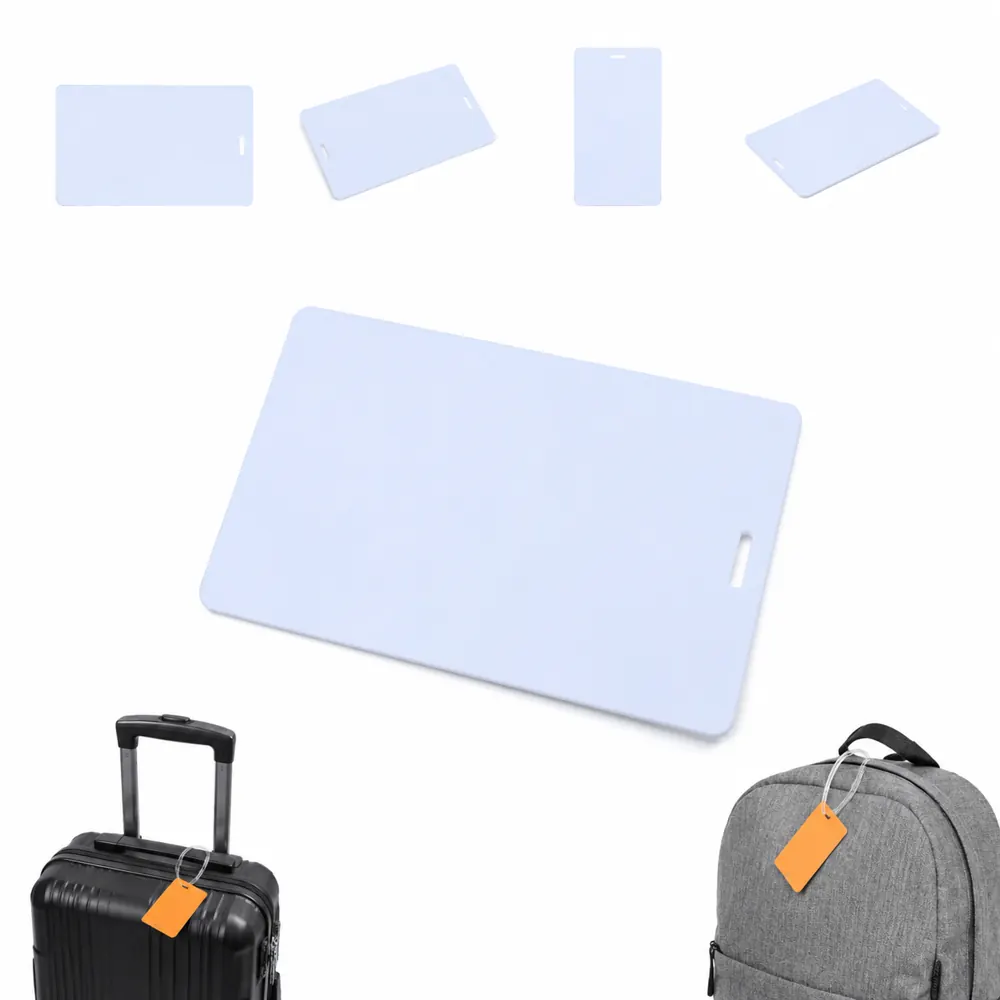 Custom Full-Color PVC Luggage Tag with Secure Loop 2