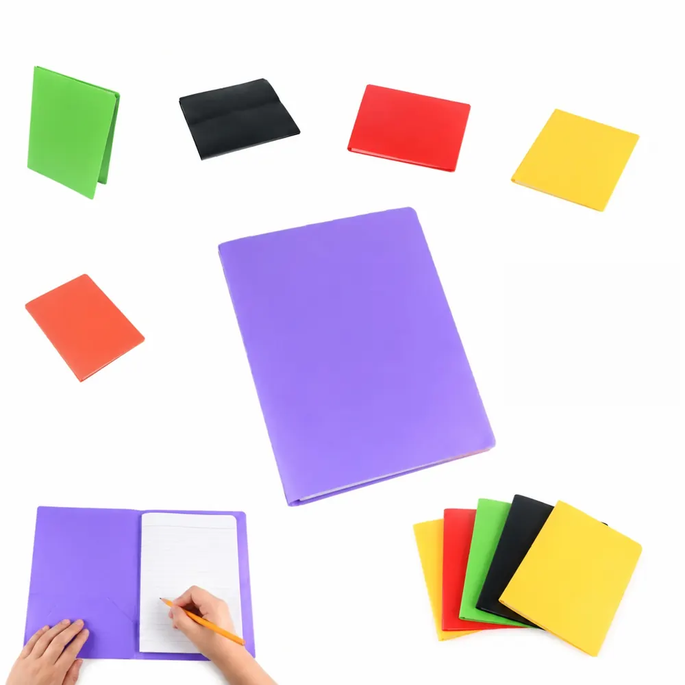 2-Pocket PP Document Folder, Lightweight & Durable 2
