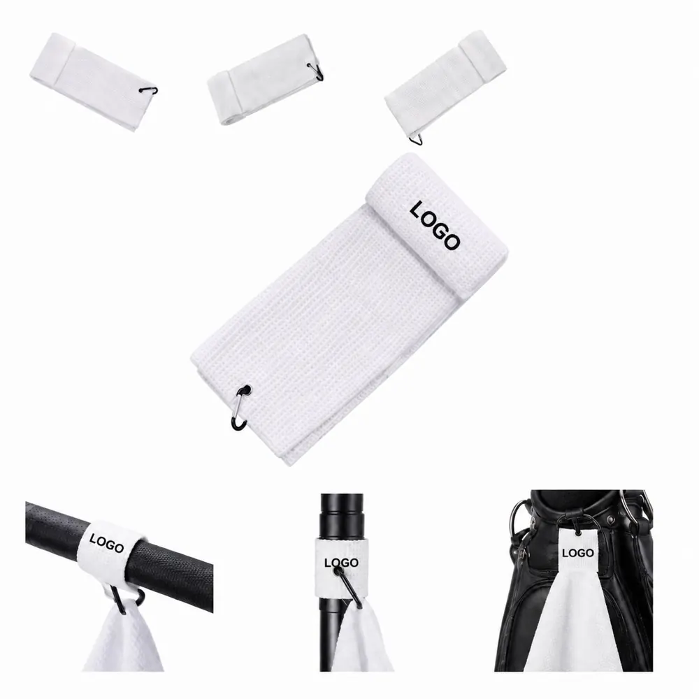 480GSM Microfiber Golf Towel, Waffle Sublimation, Quick Dry