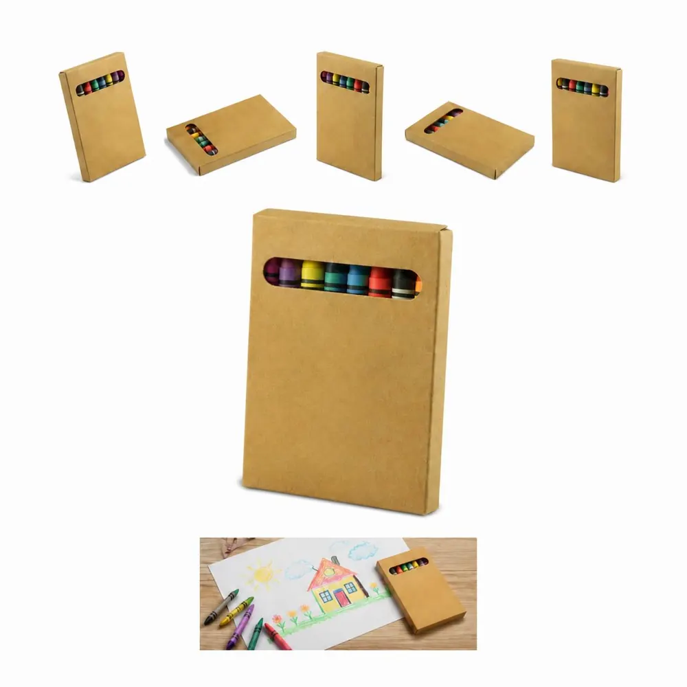 8-Color Non-Toxic Crayon Set for Kids, Smooth Drawing 2