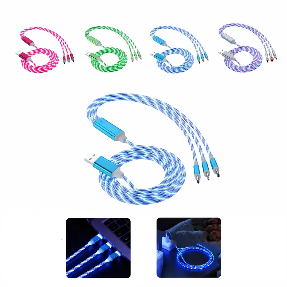 3-in-1 USB Charging Cable with LED Indicator 2