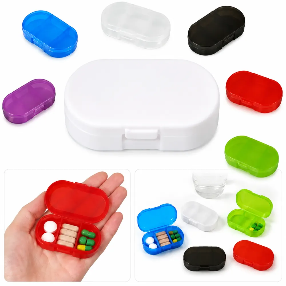 3-Compartment Transparent Daily Pill Organizer 2