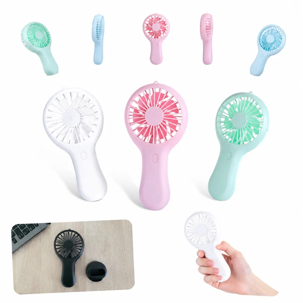 Mini Handheld Fan with Detachable Phone Stand Base 2