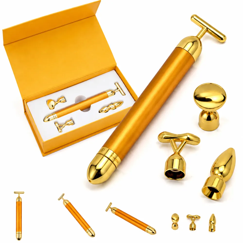 4-in-1 Vibrating Facial Massager Set with Interchangeable Heads 2