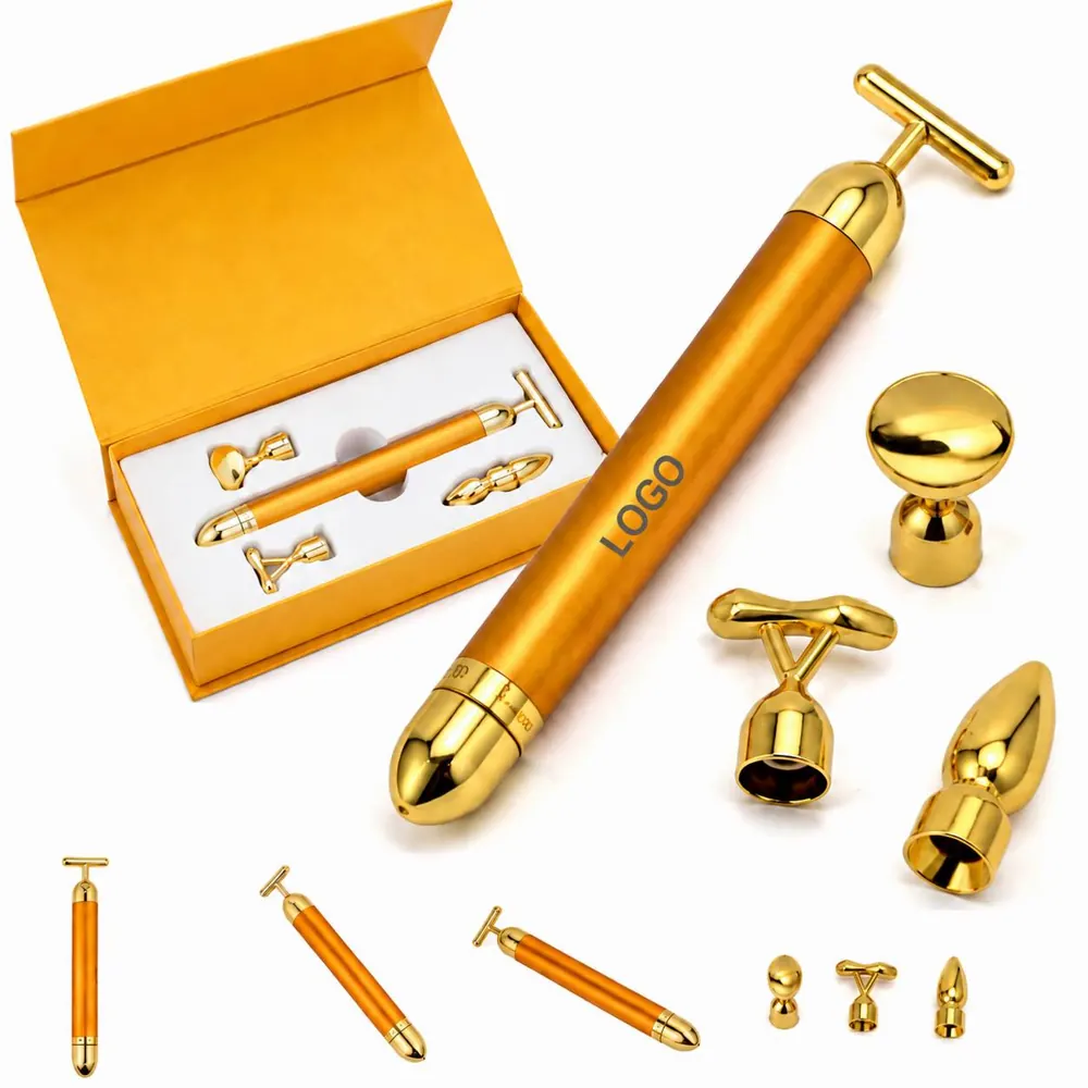 4-in-1 Vibrating Facial Massager Set with Interchangeable Heads