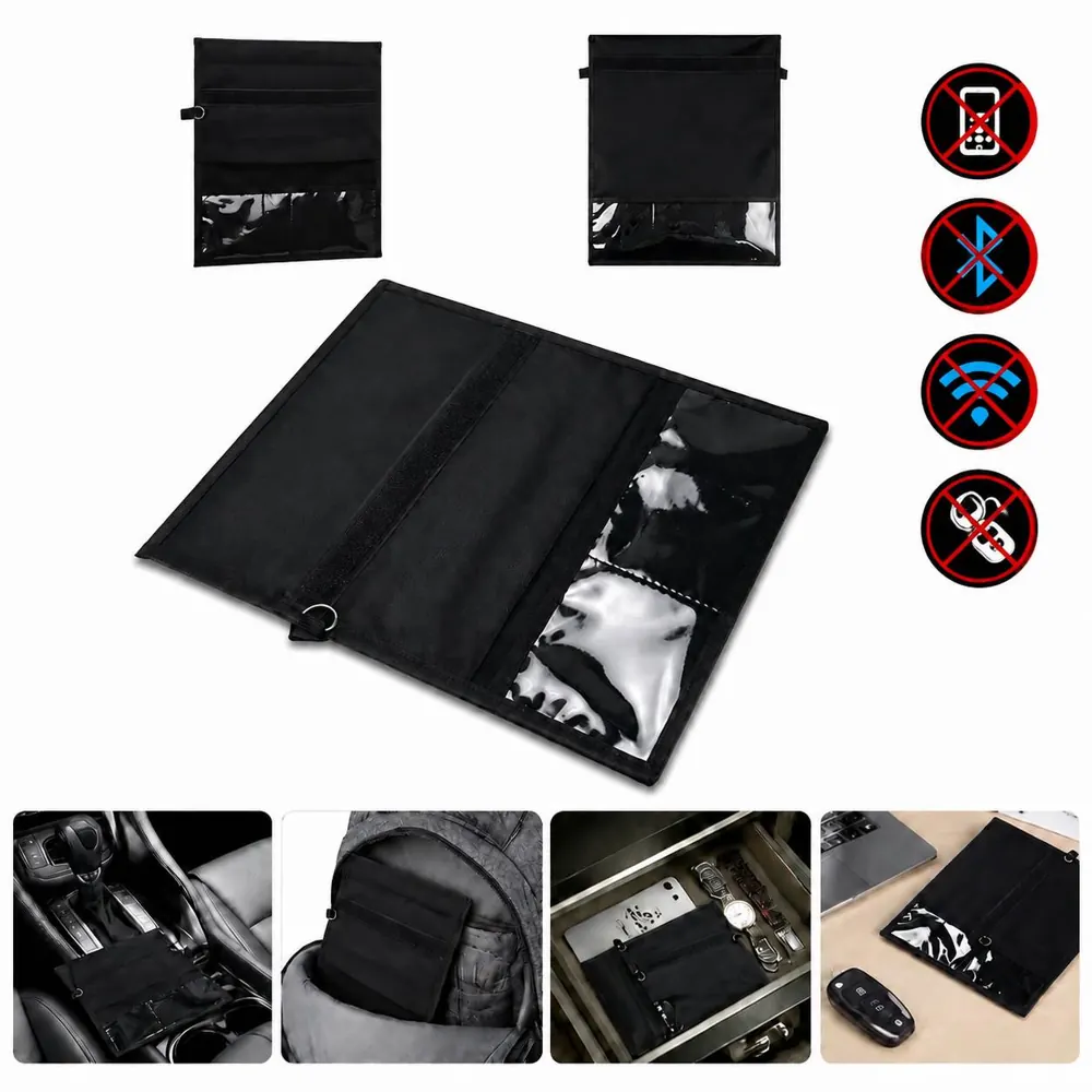 RFID Blocking Pouch for Passports, Credit Cards, Secure 2