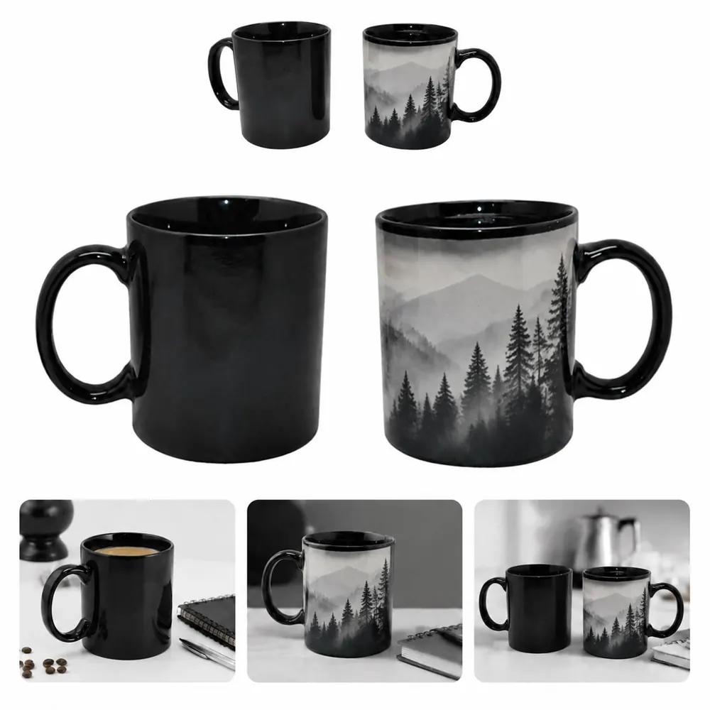 11oz Heat Changing Ceramic Coffee Mug Reactive Design 2