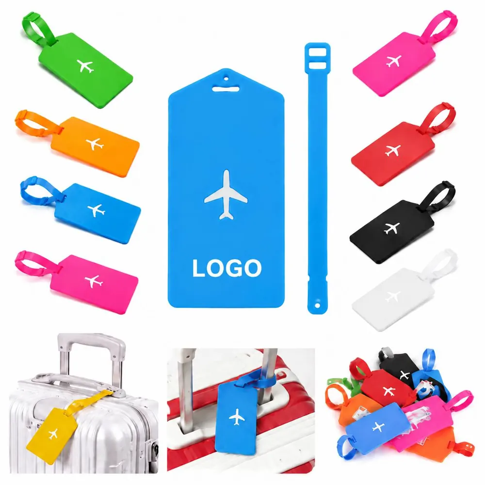 Flexible PVC Luggage Tag with Clear ID Card Insert