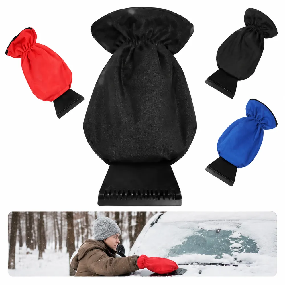 Waterproof Ice Scraper Mitt with Insulated Glove 2