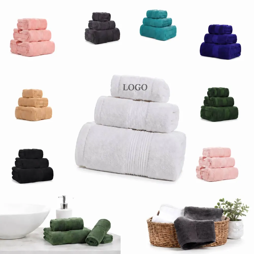 Ultra-Soft Microfiber 3-Piece Towel Set