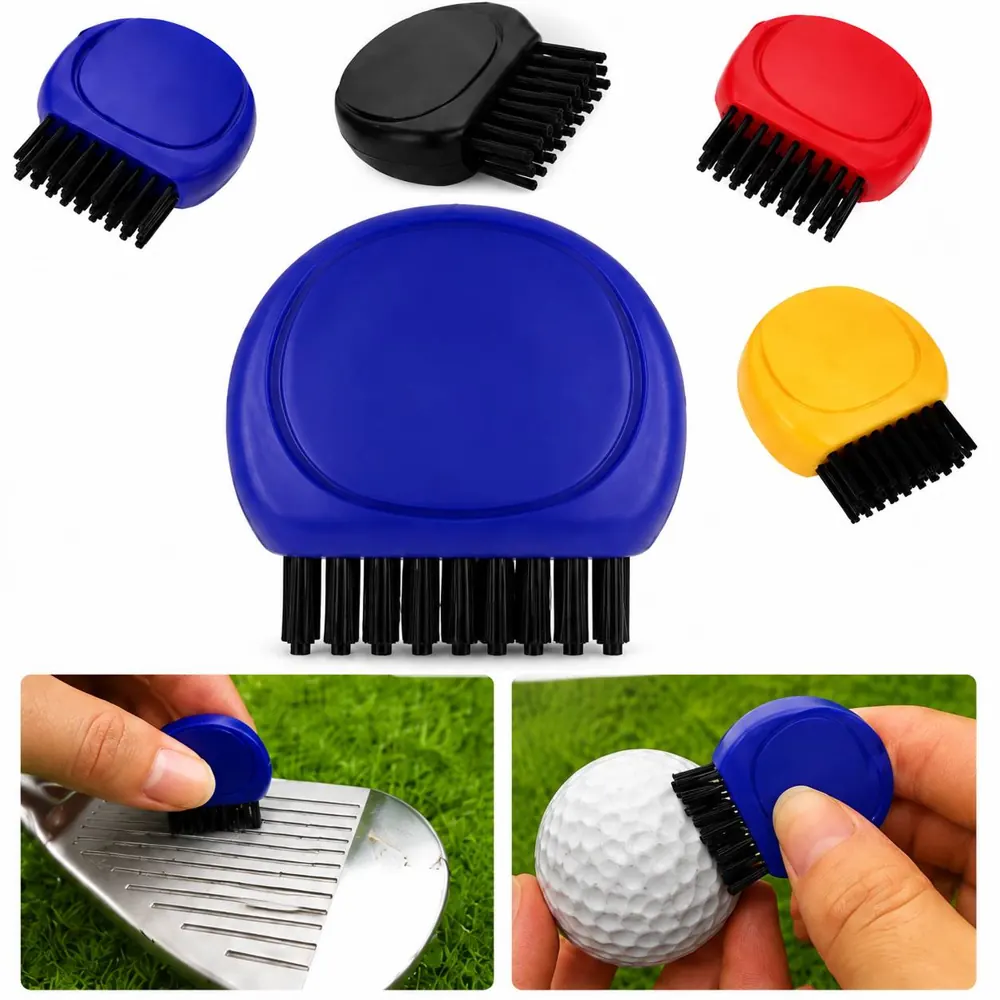 Portable Golf Groove Brush with Clip for Club Cleaning 2