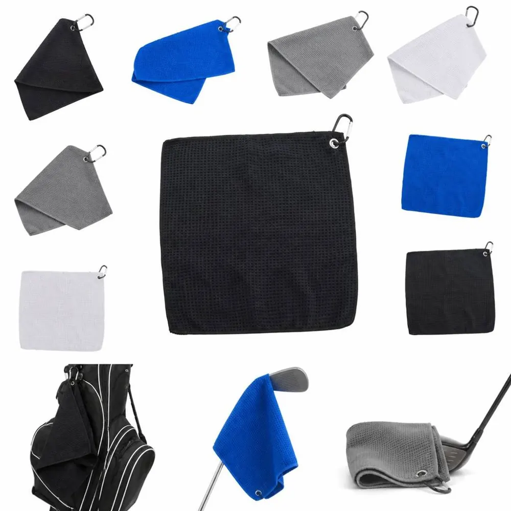 Waffle Microfiber Golf Towel with Carabiner, Fast-Drying 2