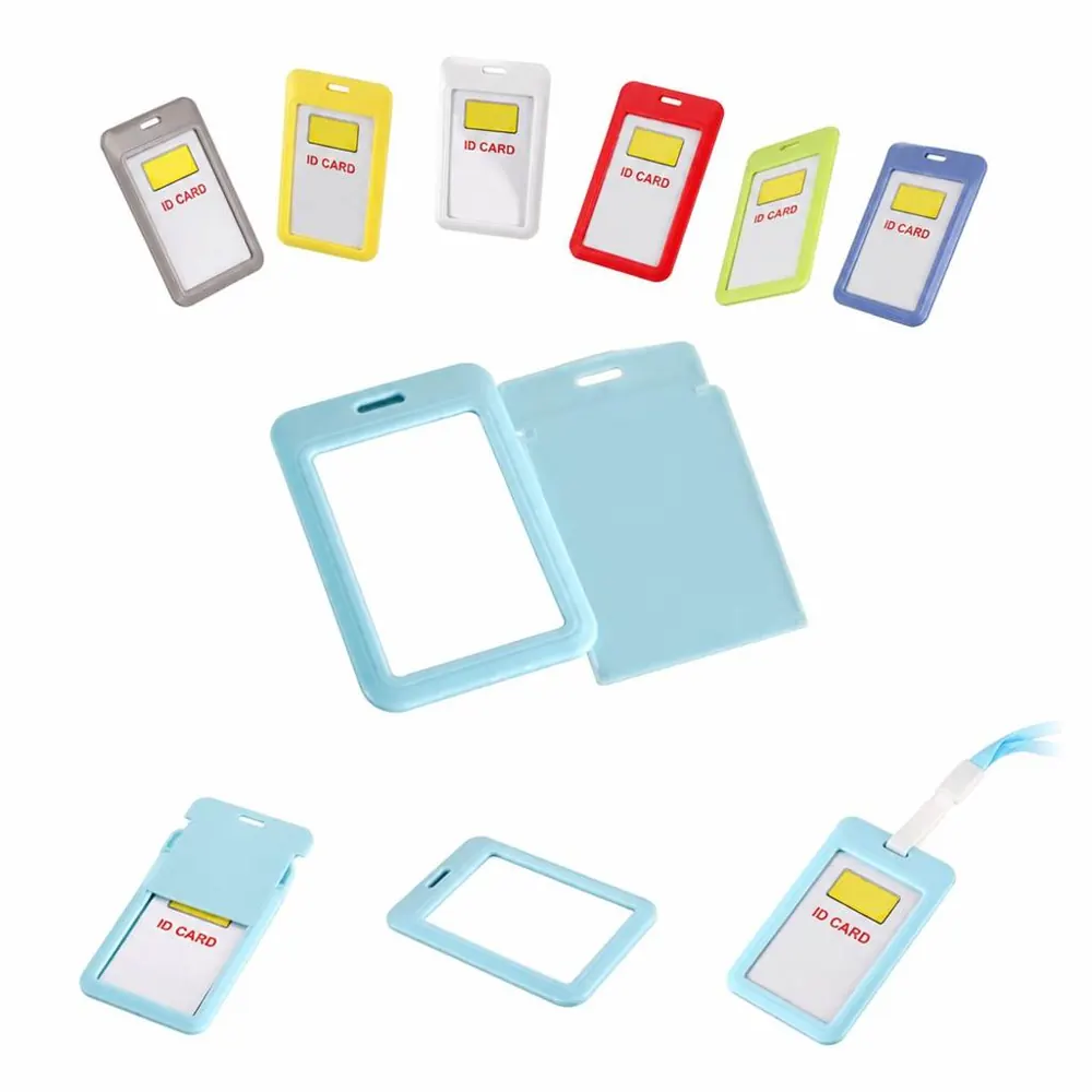 Clear Plastic ID Card Holder with Durable Protection 2