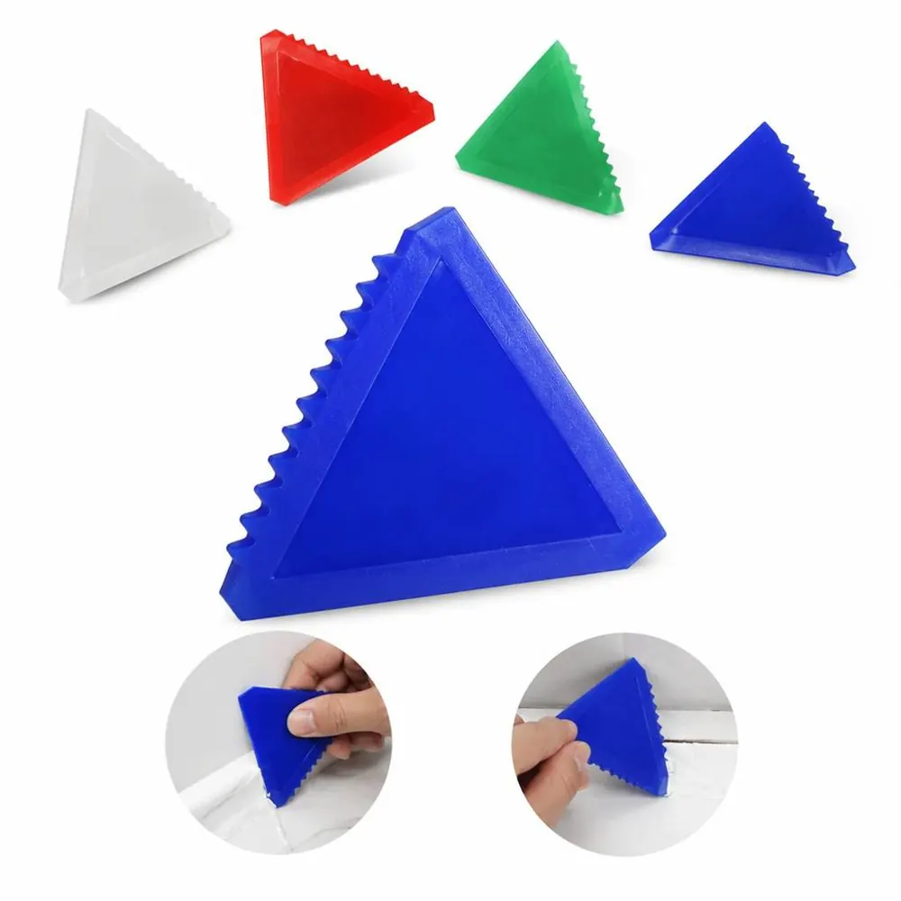 Triangle Ice Scraper Snow Remover with Durable Plastic Blade 2
