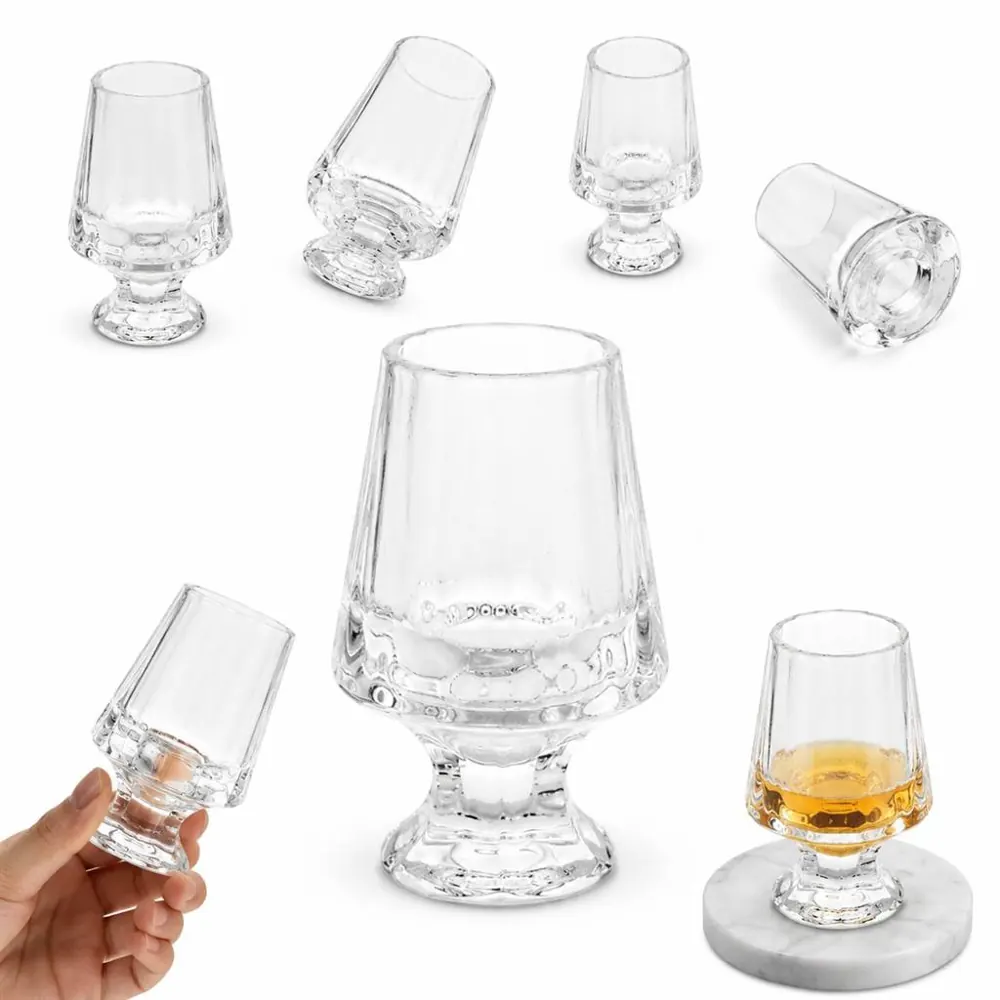 Short Stem Whiskey Glass 2.4oz for Tasting & Aroma 2