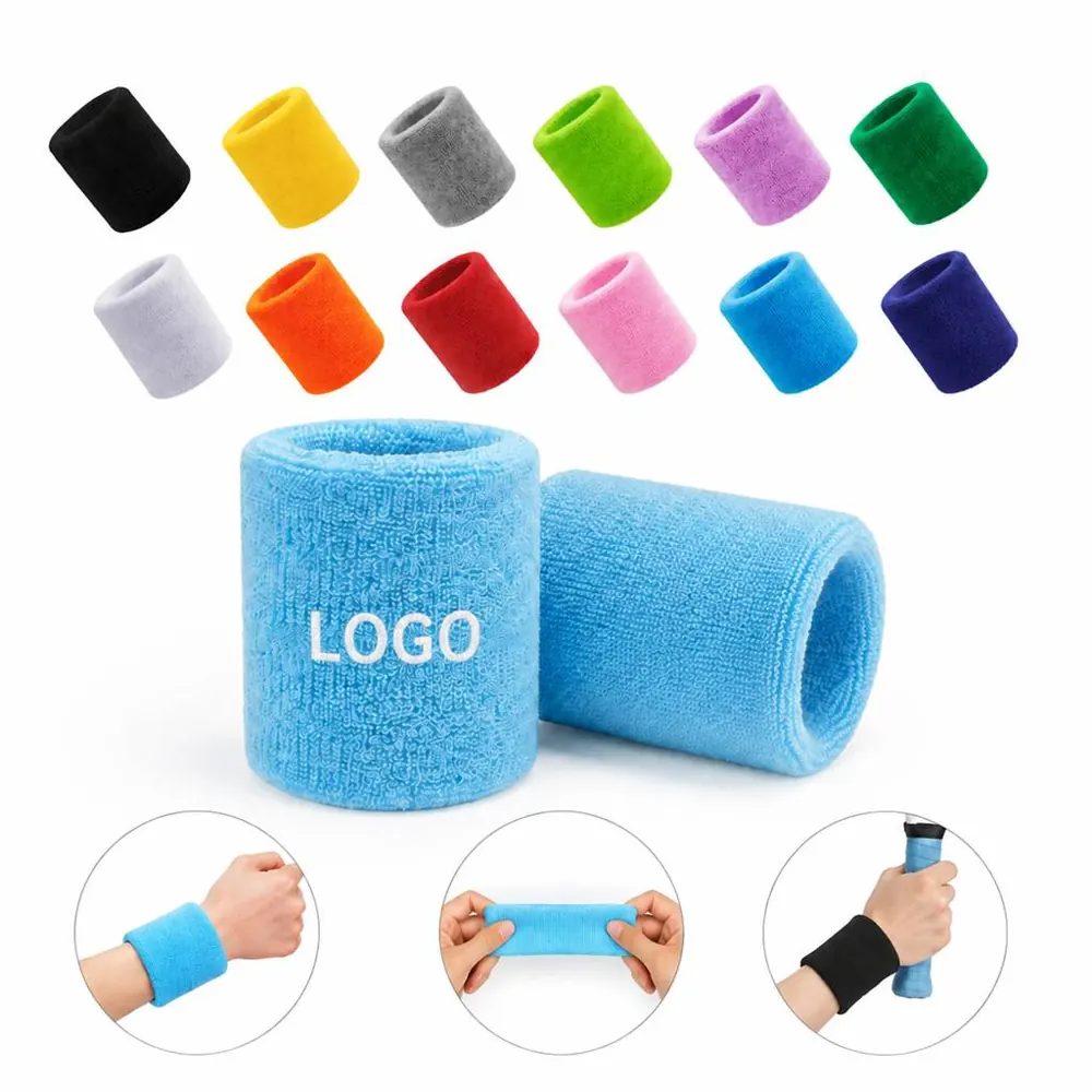 Moisture-Wicking Polyester Wristband for Athletic Sweat