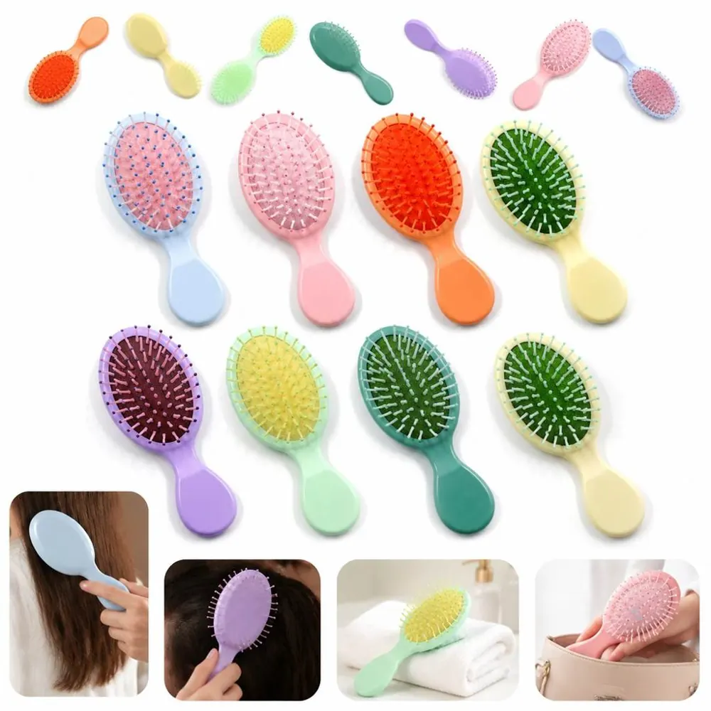 Travel Oval Detangling Brush with Airbag Cushion 2