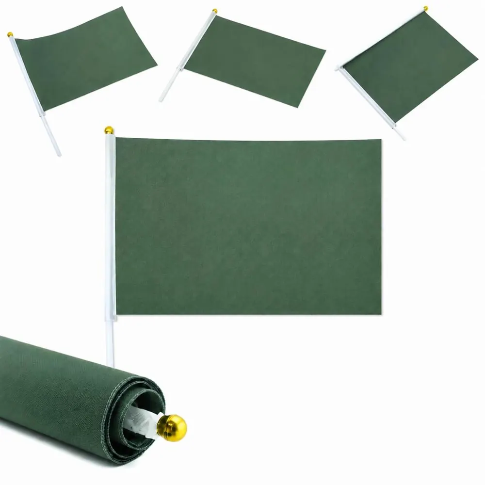 Double-Sided Polyester Stick Flag 8.3x5.5in for Events 2