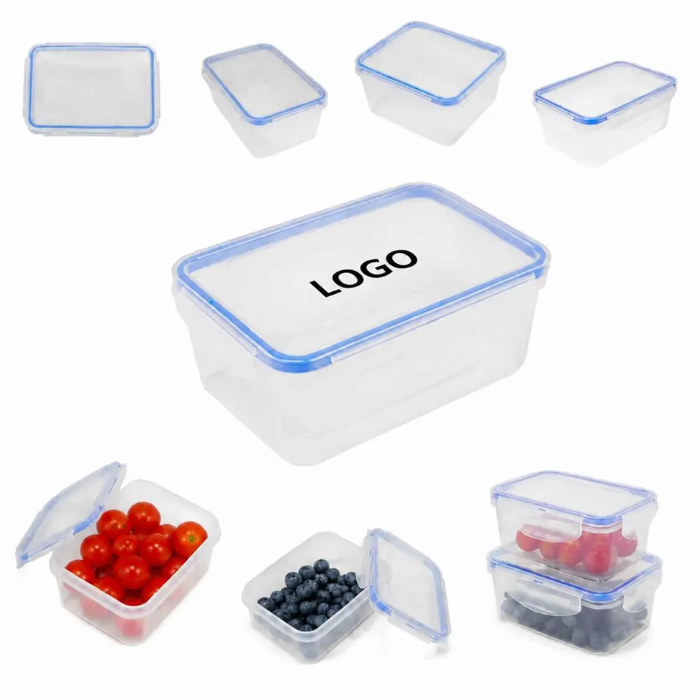 OZ Clear Food Storage Container with Airtight Lid, 33oz