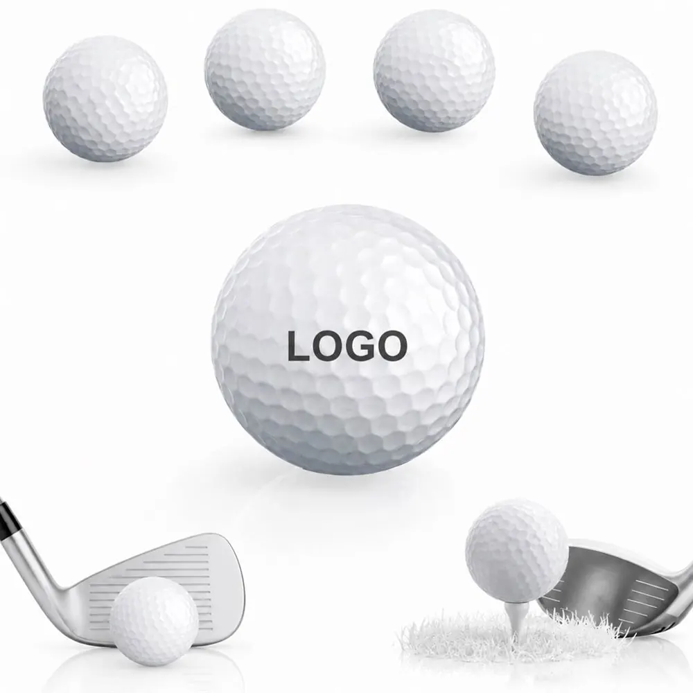 Titanium Mesh Golf Ball, 2-Layer Surlyn Cover for Distance