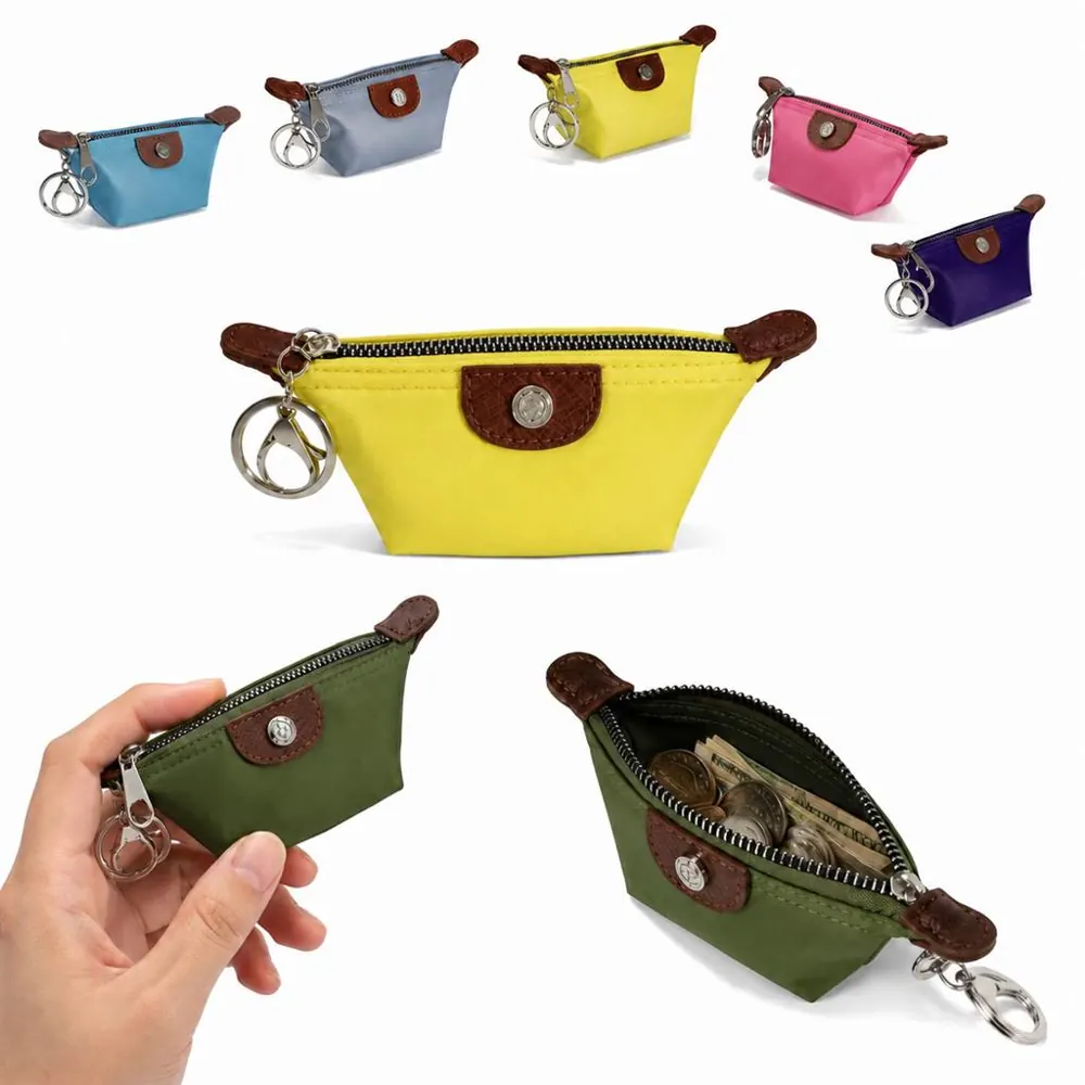 Waterproof Mini Coin Nylon Pouch with Zipper 2