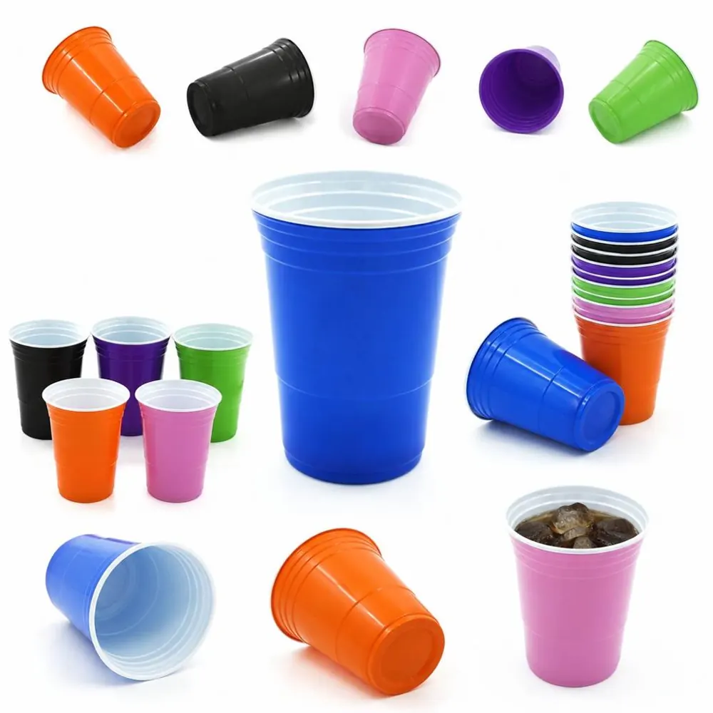 Disposable PP Party Cups for Hot & Cold Drinks, 50-Pack 2