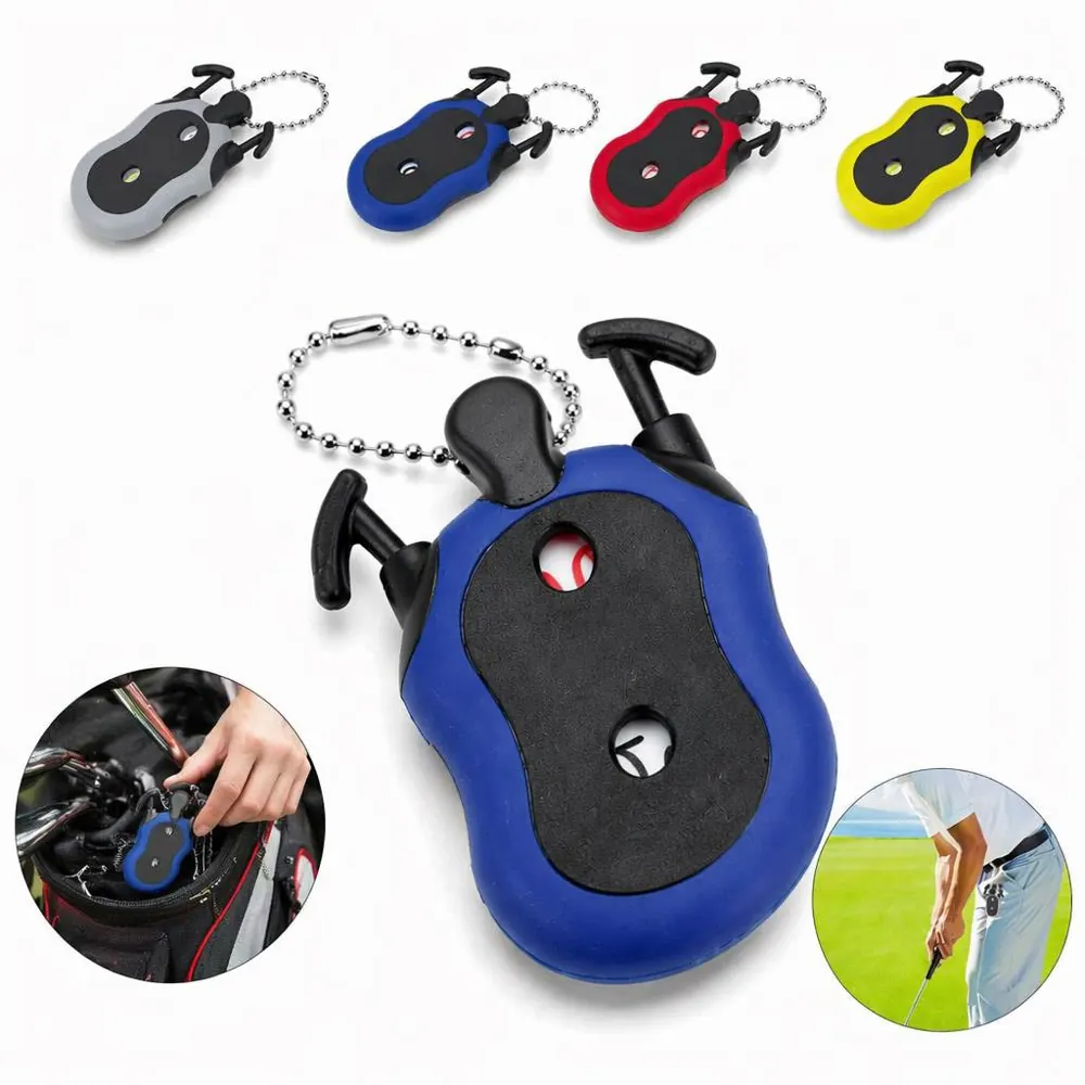 Dual Dial Golf Score Counter with Bead Chain, Portable 2