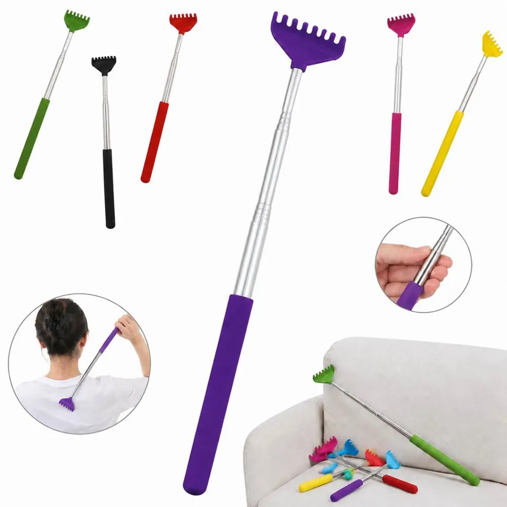 Extendable Stainless Steel Back Scratcher with Ergonomic 2