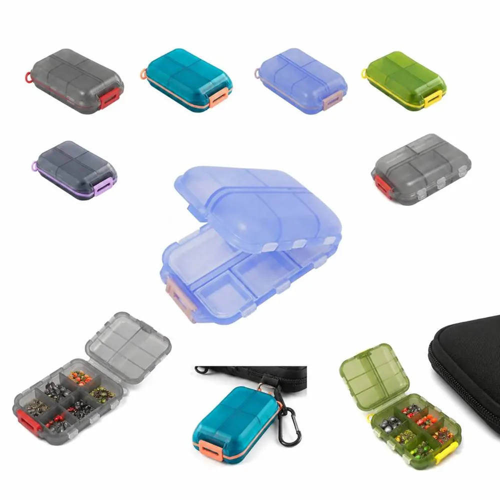 10 Cell Transparent Pill Box Organizer for Travel and Daily 2