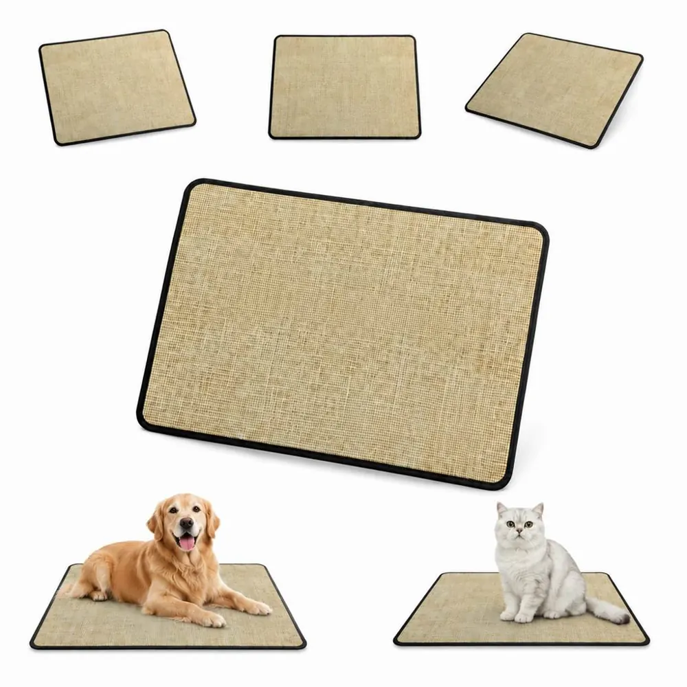 Non-Slip Waterproof Pet Feeding Mat, Easy-Clean No-Wash 2