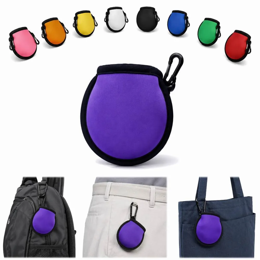 Portable Golf Ball Cleaning Pouch with Soft Inner Lining 2