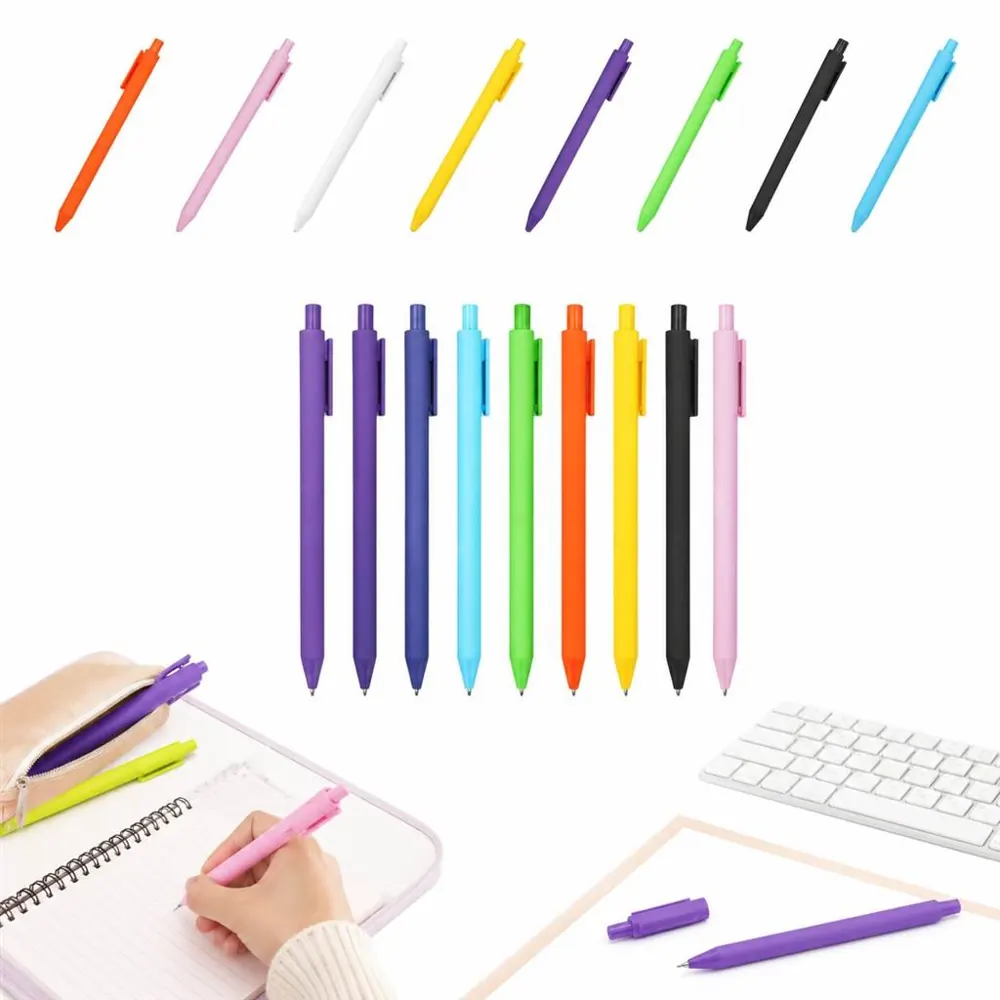 Retractable Macaron Gel Pen 0.5mm Fine Point Quick-Dry Ink 2