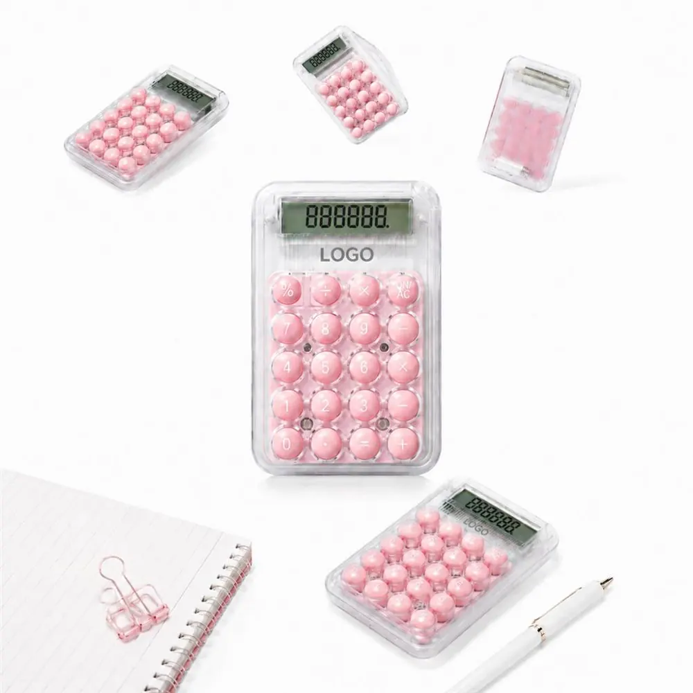 Mini Colorful Desktop Calculator with Clear LCD Display