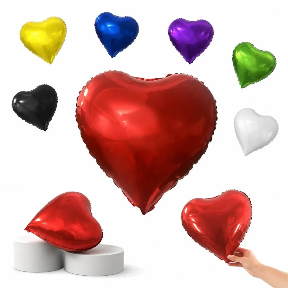 Red Heart Foil Balloon for Valentine's Day Party Decor 2