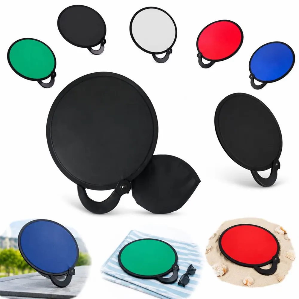 Portable Mini Folding Nylon Fan with Storage Bag 2