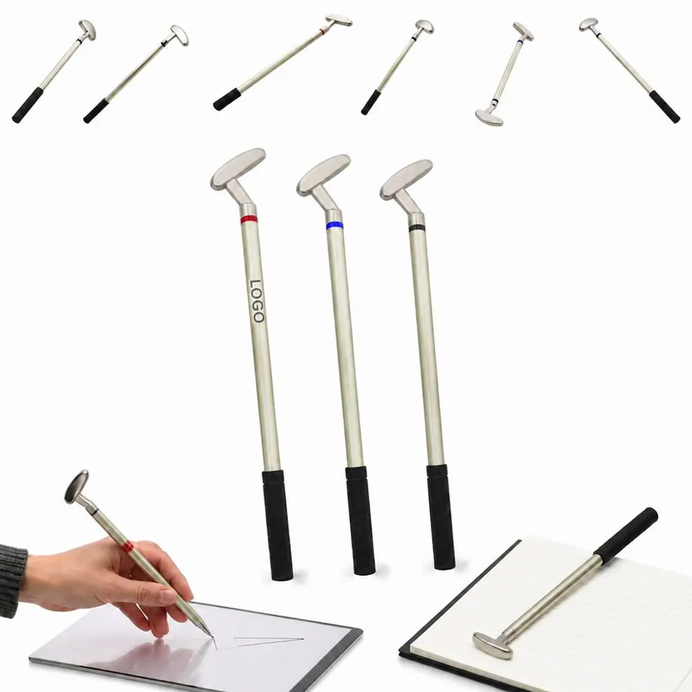Golf Putter Pen, Smooth Writing Metal Novelty Pen