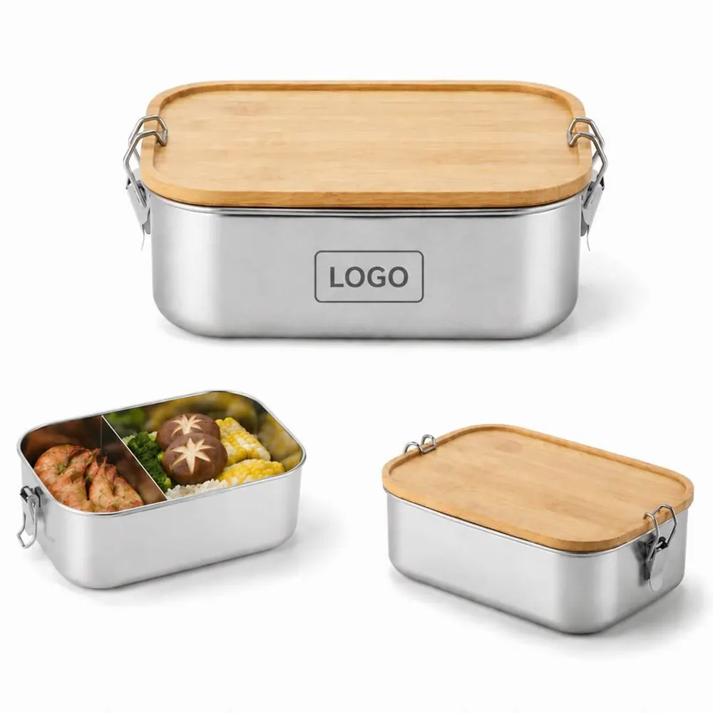 40 oz Stainless Steel Bento Box, Leak-Proof Lunch Container