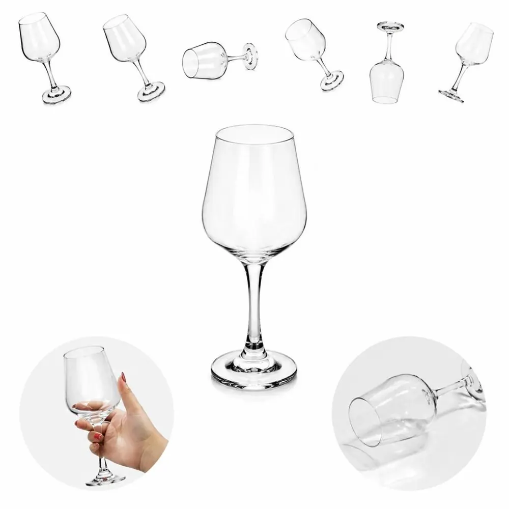 MADISON 14.5oz Wine Glasses, Clear Rim, Dishwasher Safe 2