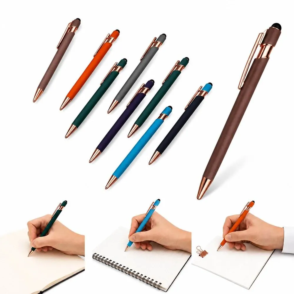 Metal Pressing Ballpoint Pen Smooth Writing Durable Everyday 2