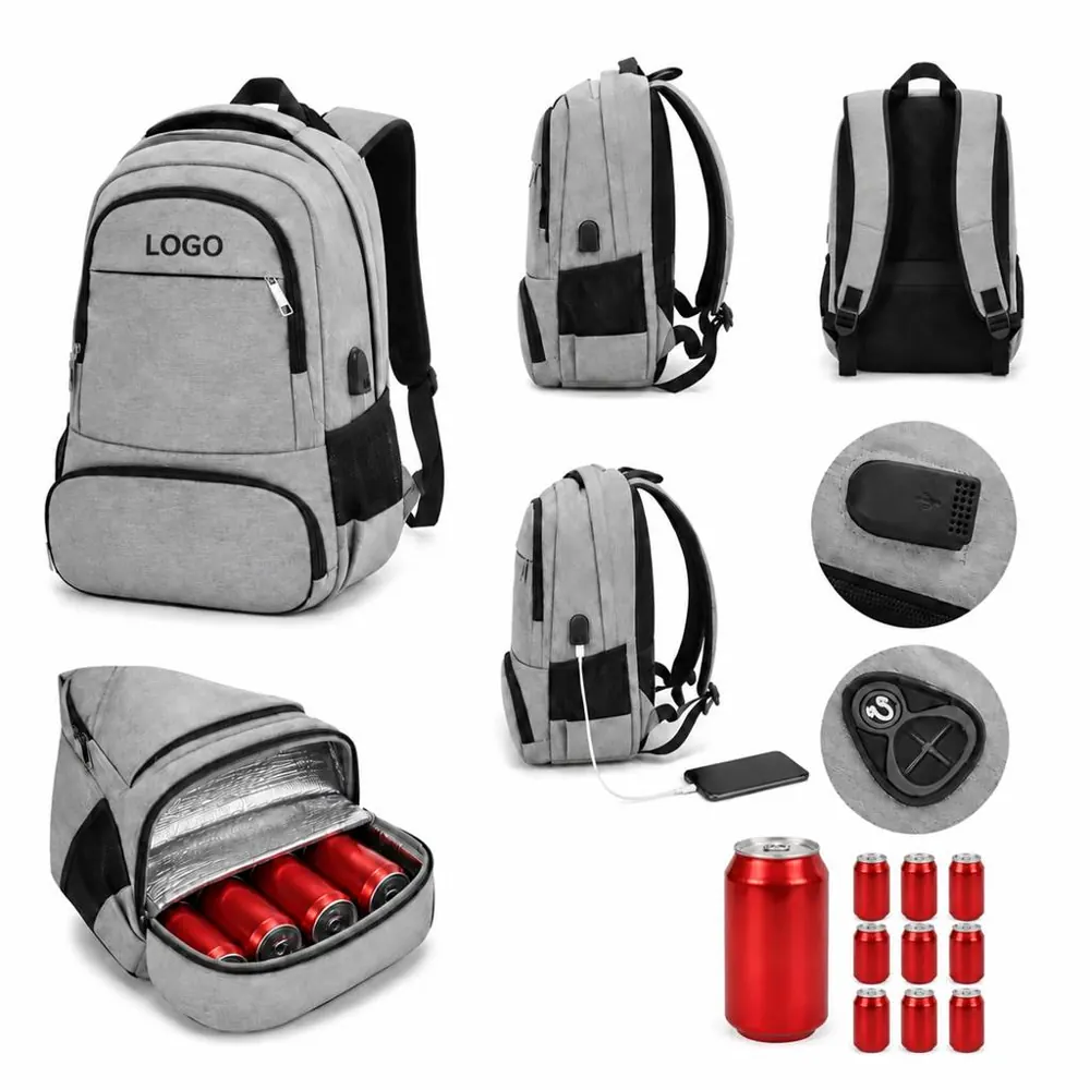 Insulated Lunch Backpack with Thermal Pockets for Work