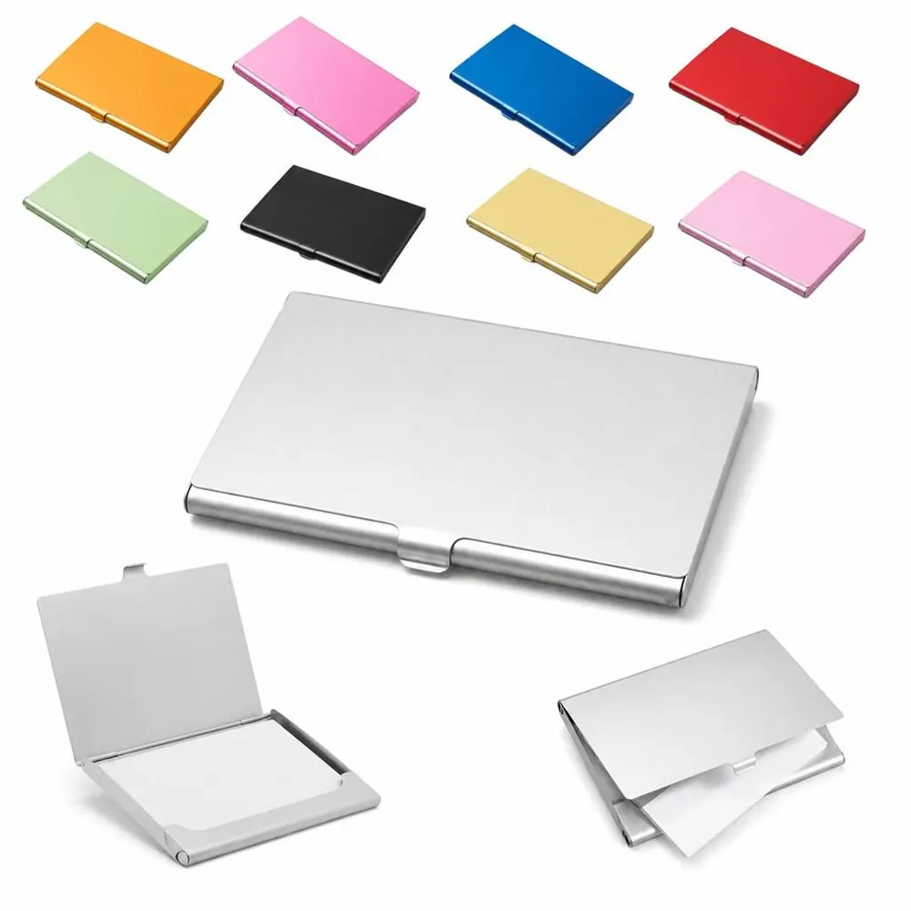 Slim Aluminum Alloy Business Card Case, Corrosion-Resistant 2