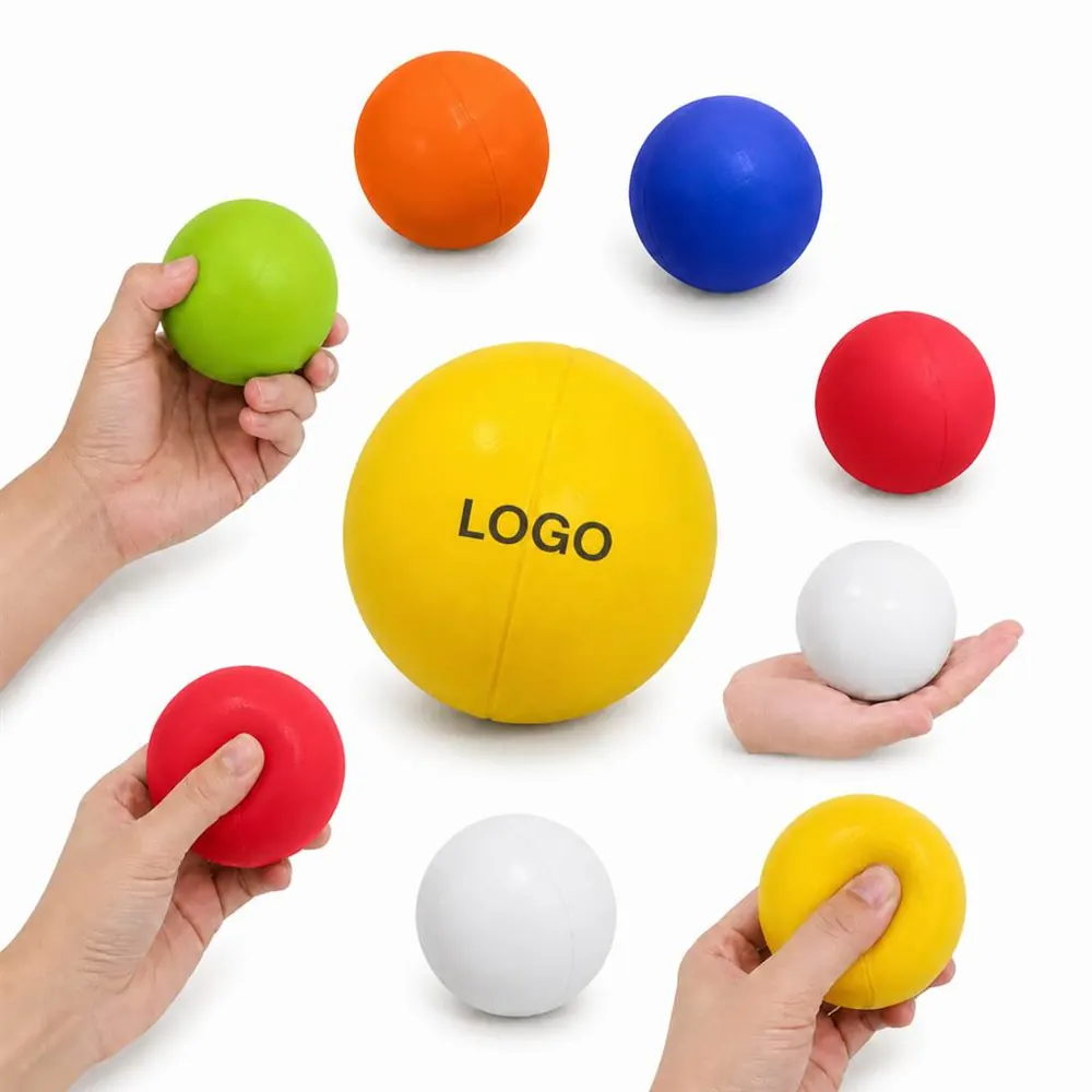 6.3cm PU Stress Ball Squeeze Toy for Relief & Focus