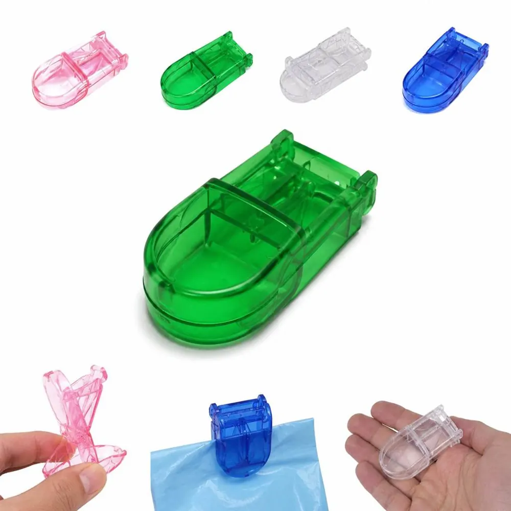 Semi-Transparent Plastic Pill Cutter, Multi-Color Portable 2
