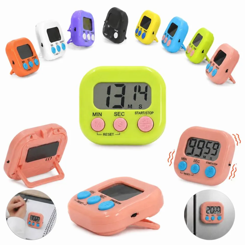 Portable Visual Countdown Timer with Bright LED Display 2