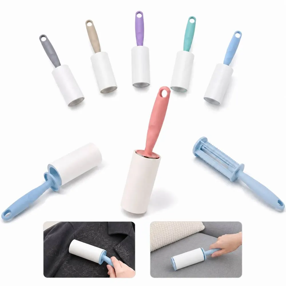 Reusable 60-Sheet Washable Lint Roller for Pet Hair & Fabric 2